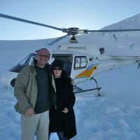 One person enjoying our Glacier flight